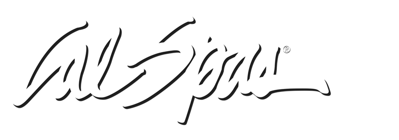 Calspas White logo hot tubs spas for sale Lincoln Park